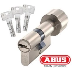 Cylindre Serrure Abus Bravus 4000 30boutonx30 - Alu