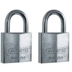 LOT DE 2 CADENAS A CLE 84-40mm TWINS 84IB40 S'ENTROUVRANT - ABUS