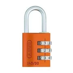ABUS Cadenas Orange - Combinaison 3 Chiffres - Aluminium