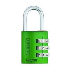 ABUS Cadenas Vert - Combinaison 3 Chiffres - Aluminium