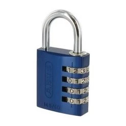 ABUS Cadenas Bleu - Combinaison 4 Chiffres - Aluminium