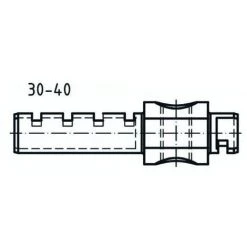 Barre De Prolongement ABUS Demi-cylindre 30-40 - 50MXSH11