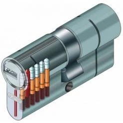 Cylindre Serrure Abus D66 40x10 Demi Cylindre - Alu