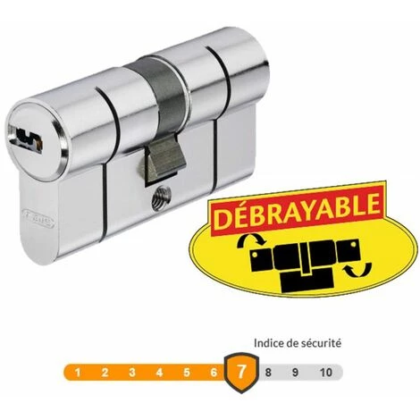 Cylindre Serrure Abus D66 40x10 Demi Cylindre - Alu 6 Cylindre Serrure Abus D66 40x10 Demi Cylindre - Alu – Image 4
