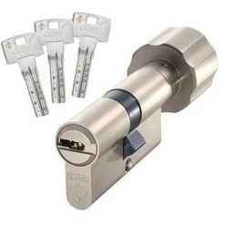 Cylindre à Bouton 30x40 Mm Haute Sécurité ABUS BRAVUS 2000 Avec 3 Clés