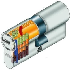 Cylindre Haute Sécurité Abus EC-S 35x35mm Nickele Mat Varie, 5 Clés, Débrayable -ABUS store 18186045 3