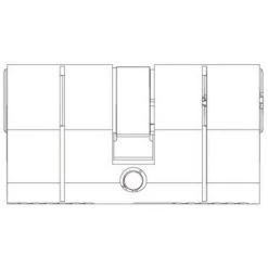 ABUS Cylindre D6 PS 35 X 35 Nickelé Avec Protection Par Pré-casse 5 Clés Réversibles Et Code Card -ABUS store 18994155 3