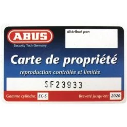 ABUS Cylindre EC-S 30x30 Laiton Nickelé 5 Clés -ABUS store 18996209 2