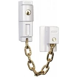 ABUS Entrebâilleur à Chaine Et Clé Coloris Blanc