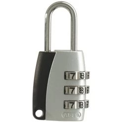 Cadenas Noir / Aluminium à Combinaison Interchangeable Série 155 Abus - Anse Hauteur 15,5 Mm - Diamètre 3 Mm