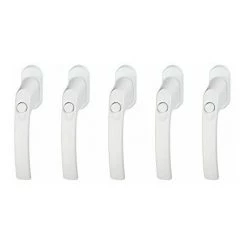 Abus Poignée De Fenêtre Fg50 Lot De 5 W, 79050, Blanc, Lot De 5