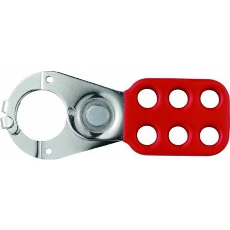 Abus - 801 Lock Out Hasp 1in Rouge Avec Pince - ABU801R 3 Abus - 801 Lock Out Hasp 1in Rouge Avec Pince - ABU801R