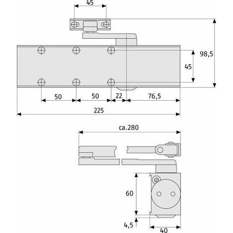 Abus 106460 8103 Ferme-porte Avec Alarme Intégrée Argent 4 Abus 106460 8103 Ferme-porte Avec Alarme Intégrée Argent – Image 2