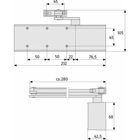 ABUS 106453 8603 V Ferme-porte Avec Alarme Marron 5 ABUS 106453 8603 V Ferme-porte Avec Alarme Marron – Image 3