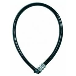 Antivol Cable Combi Noir 0m65x6mm - ABUS
