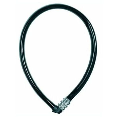 Antivol Cable Combi Noir 0m65x6mm - ABUS 3 Antivol Cable Combi Noir 0m65x6mm - ABUS