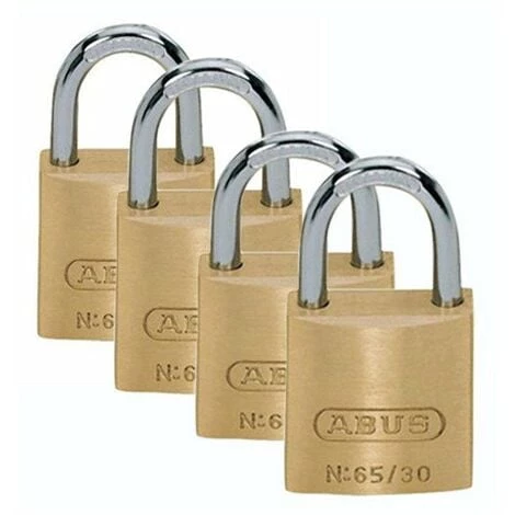 4 Cadenas 30mm Laiton Massif Blist - ABUS 3 4 Cadenas 30mm Laiton Massif Blist - ABUS