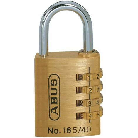 Cadenas à Chiffres Laiton 40mm Sous Blister - ABUS 3 Cadenas à Chiffres Laiton 40mm Sous Blister - ABUS