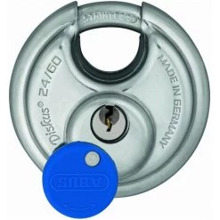 Cadenas à Clé Acier Inox Diskus 60mm Sous Blister - ABUS