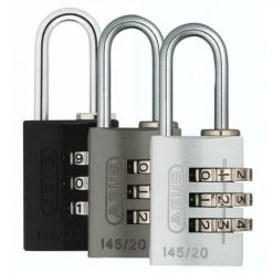 Cadenas à Chiffres Alu 20mm Coloris Métal Assorti Sous Blister - ABUS