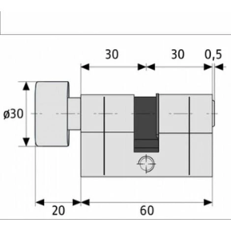 Abus - Cylindre à Bouton Anti-casse Varié D6 40x40 Mm 5 Abus - Cylindre à Bouton Anti-casse Varié D6 40x40 Mm – Image 3