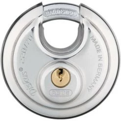 ABUS Cadenas à Cylindre 220/70 Largeur Du Corps De Serrure 70 Mm En Acier Inoxydable