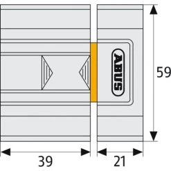 Verrou De Porte Abus SR30 Brun -ABUS store 61266085 4