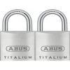Cadenas À Combinaison Abus KTI11/25 Titalium 2pcs 1 Cadenas À Combinaison Abus KTI11/25 Titalium 2pcs -ABUS store 61266090 1