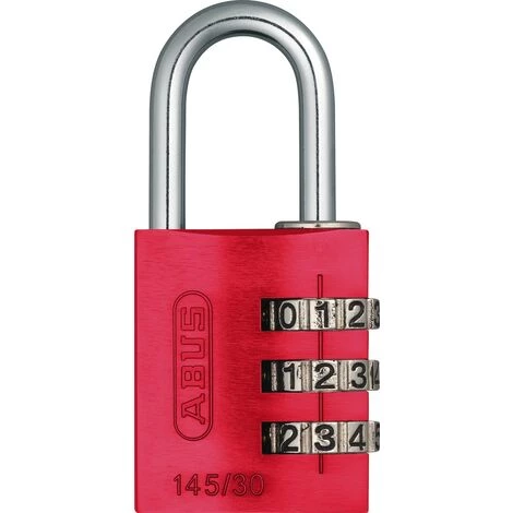 Cadenas À Combinaison Abus CA2/30 Aluminium Rood 3 Cadenas À Combinaison Abus CA2/30 Aluminium Rood