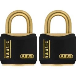 Cadenas Abus Nautic KBMB1 20mm 2pcs - Noir