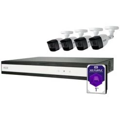 ABUS Performance Line TVVR33842T Analogique, AHD Set Pour Caméra De Surveillance 8 Canaux Avec 4 Caméras 2560 X 1940 Pi