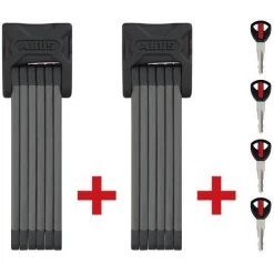 Antivol Velo Pliable Abus Bordo 6000 TwinsSet - Noir