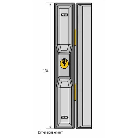 ABUS Verrou De Velux DF 88 Blanc - Blanc 5 ABUS Verrou De Velux DF 88 Blanc - Blanc – Image 3