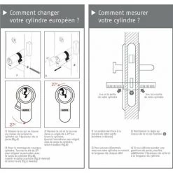 ABUS Cylindre Porte E50 30x40 Mm Barillet De Serrure Double Entrée Doré 3 Clés 5 ABUS Cylindre Porte E50 30x40 Mm Barillet De Serrure Double Entrée Doré 3 Clés -ABUS store 7807434 2