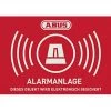 ABUS AU1422 Etiquette Davertissement Système Dalarme Langues Allemand (l X H) 148 Mm X 105 Mm - Rouge, Blanc -ABUS store 8381911 1